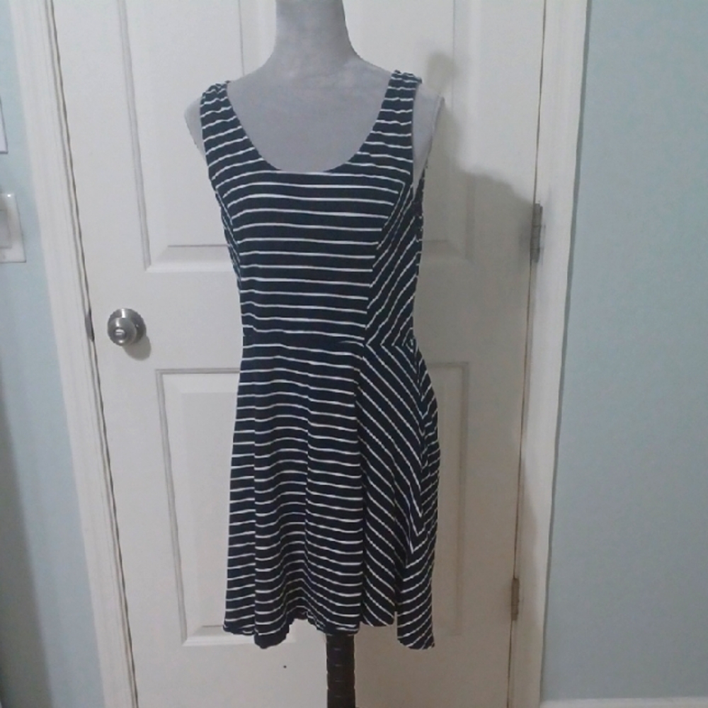 Striped Sleeveless Dress